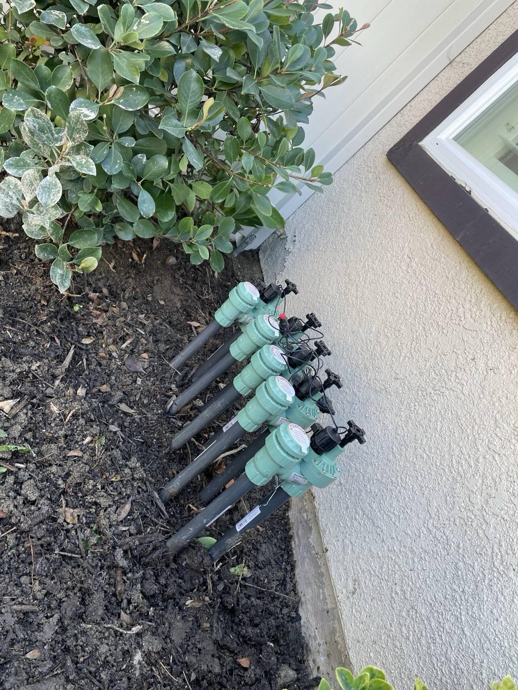 Irrigation repair work in progress