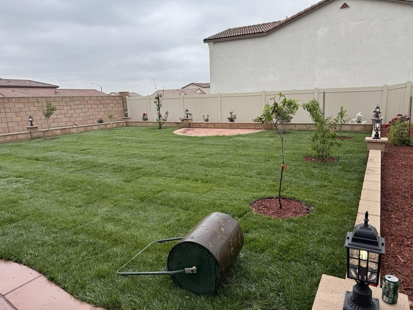 Outdoor landscape work