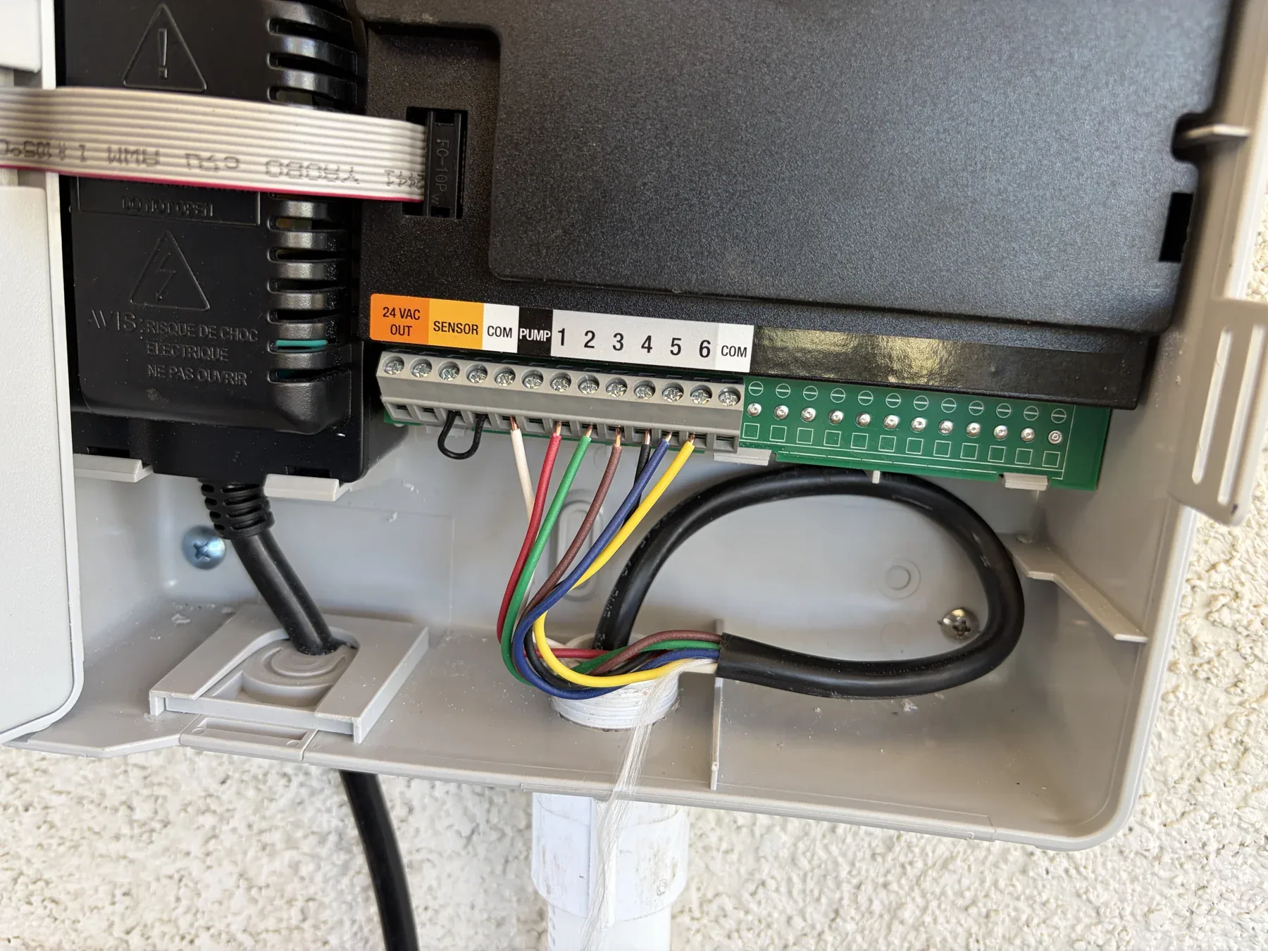 Irrigation controller and zone wiring in Beaumont